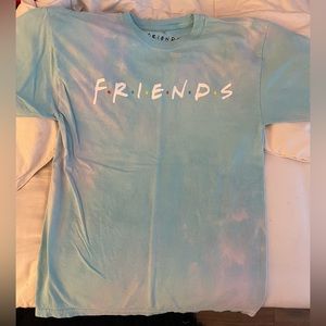 Blue and Purple Tie Dye Friends T-Shirt